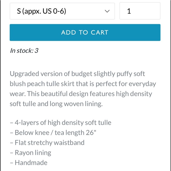 NWT Ćest Ça Handmade Tulle Skirt - Picture 3 of 4